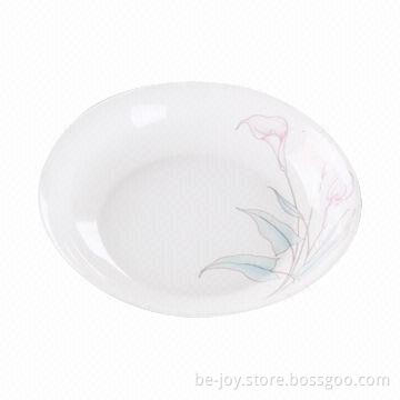 Ceramic plate with printing